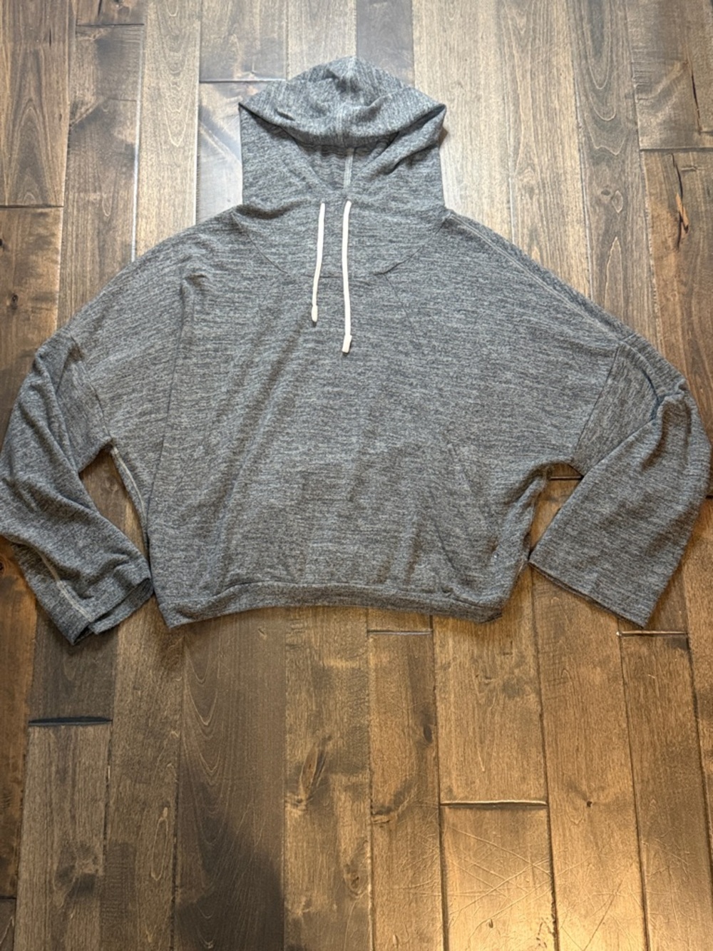 prAna Heather Gray Lightweight Hooded Sweater | Relaxed Hoodie | Size L